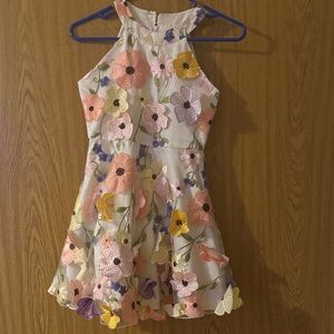 Rare Editions Multicolor Floral Kids Dress